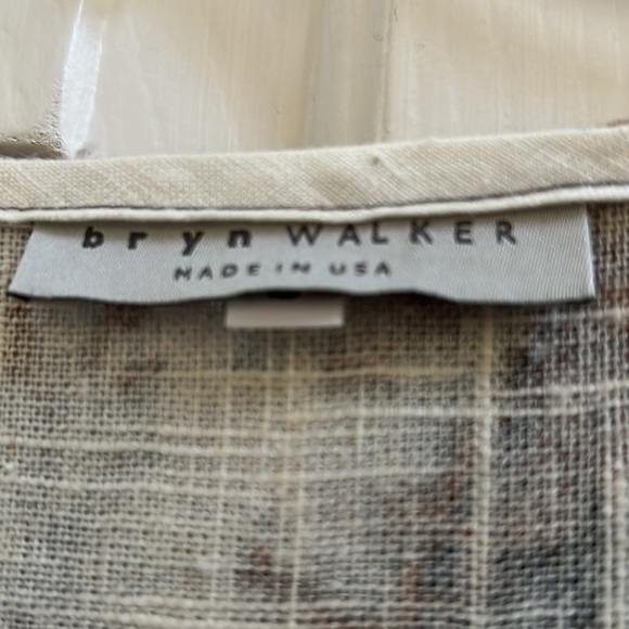 Bryn Walker 100% Linen Lagenlook long midi mustard yellow dress Size Sz small - Picture 3 of 9